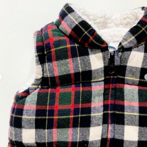 Old Navy Warm Festive Puffer Vest 12-18 mos - Picture 3 of 4